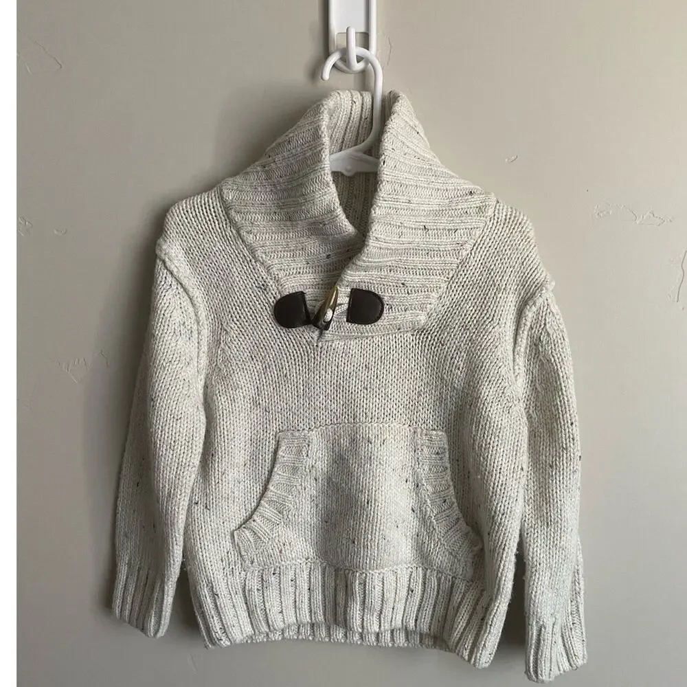 Joe Fresh Oatmeal Speckled Pullover Boys Sweater